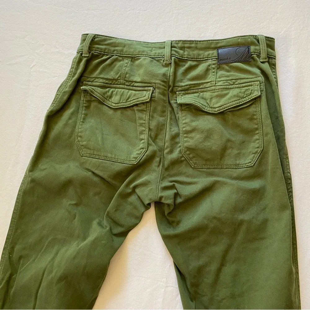 Mavi Ivy Mid Rise Slim Cargo Pants in Green Women's 30 - Picture 8 of 10